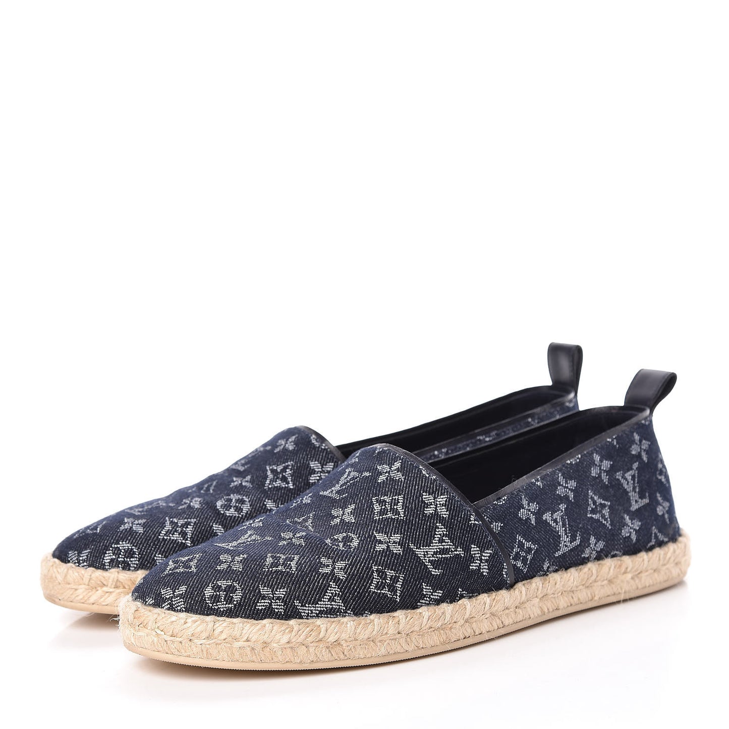 Monogram Denim Waterfall Espadrille 41 Marine