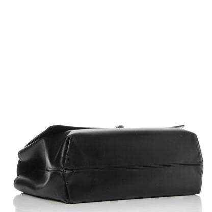 Lanvin Hammered Calfskin Large Happy Edgy Shoulder Bag Black 4 of 7