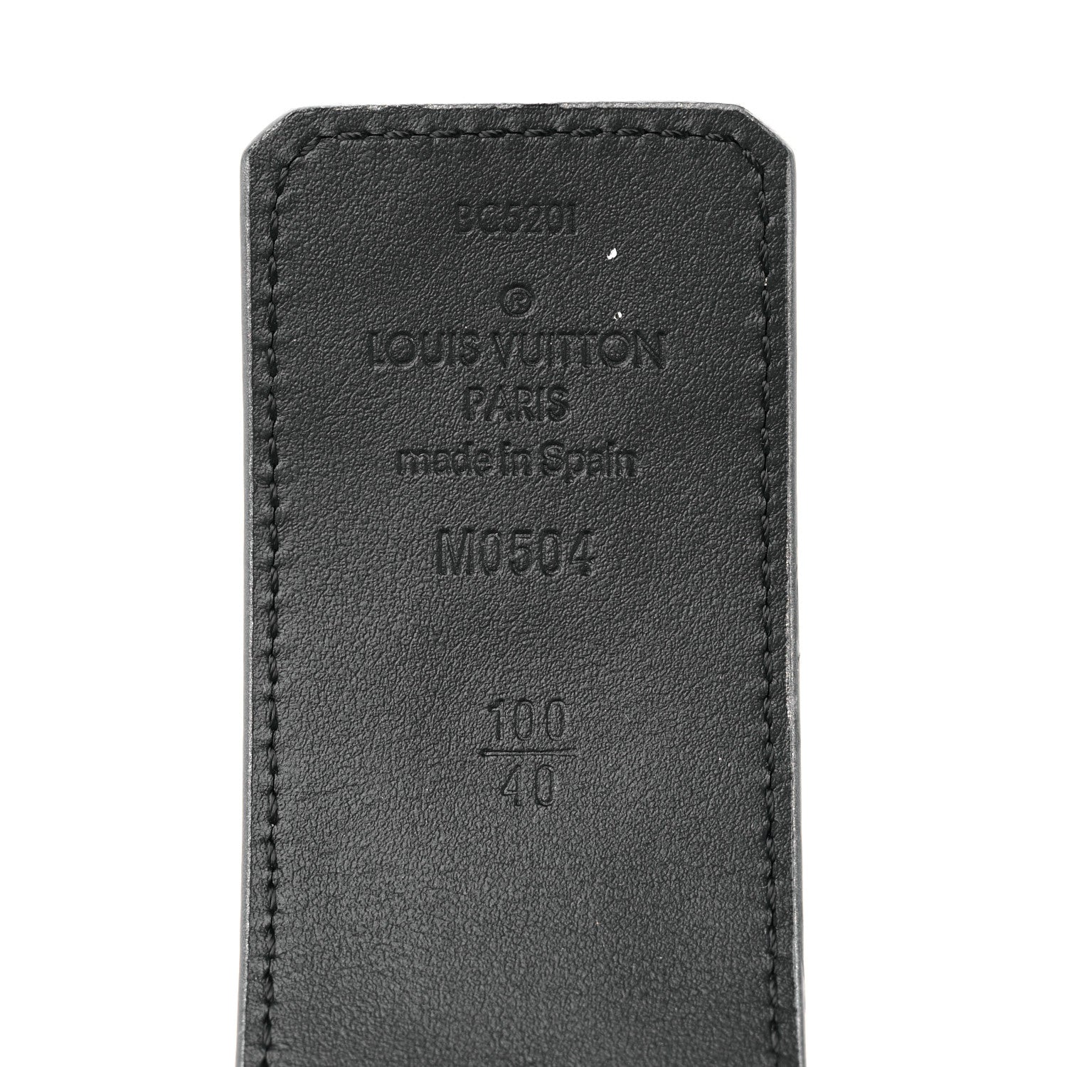 Louis Vuitton Damier Glitter Calfskin 40mm LV Pyramide Belt 100 40 Silver 3 of 5