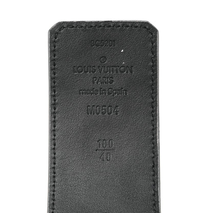 Louis Vuitton Damier Glitter Calfskin 40mm LV Pyramide Belt 100 40 Silver 3 of 5