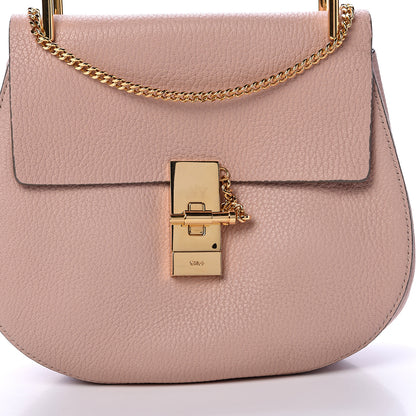 Chloe Grained Lambskin Drew Shoulder Bag Cement Pink 7 of 12