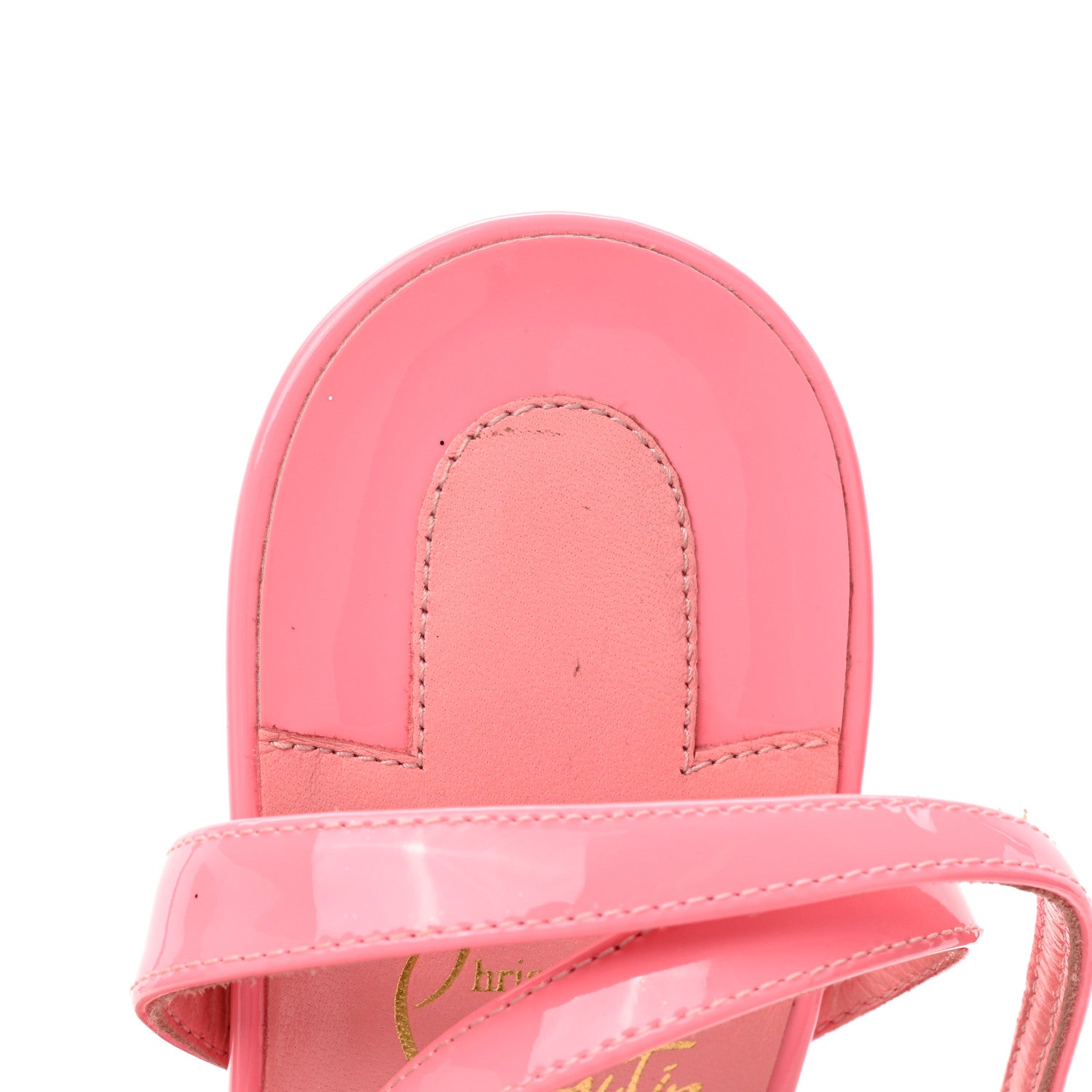 Christian Louboutin Patent Loubigirl 100 Sandals 37 Pink 9 of 11