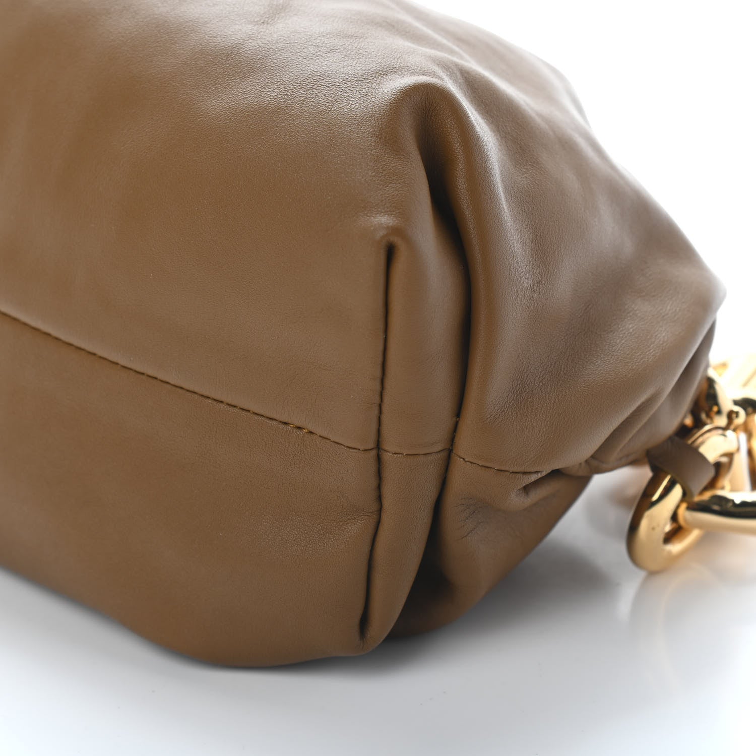 Bottega Veneta Calfskin The Pouch Chain Moutarde 10 of 10