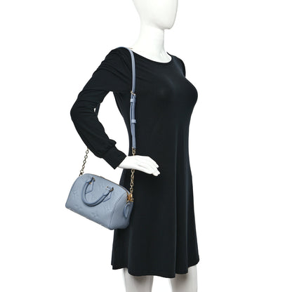 Louis Vuitton Empreinte Monogram Giant Speedy Bandouliere 20 Blue Hour 2 of 8