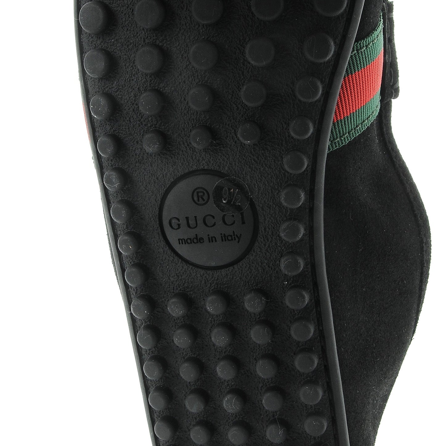 Suede Web Mens Kanye Driver Loafers 9.5 Black
