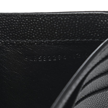 Saint Laurent Grain De Poudre Monogram Bi-Fold Wallet Black 8 of 10