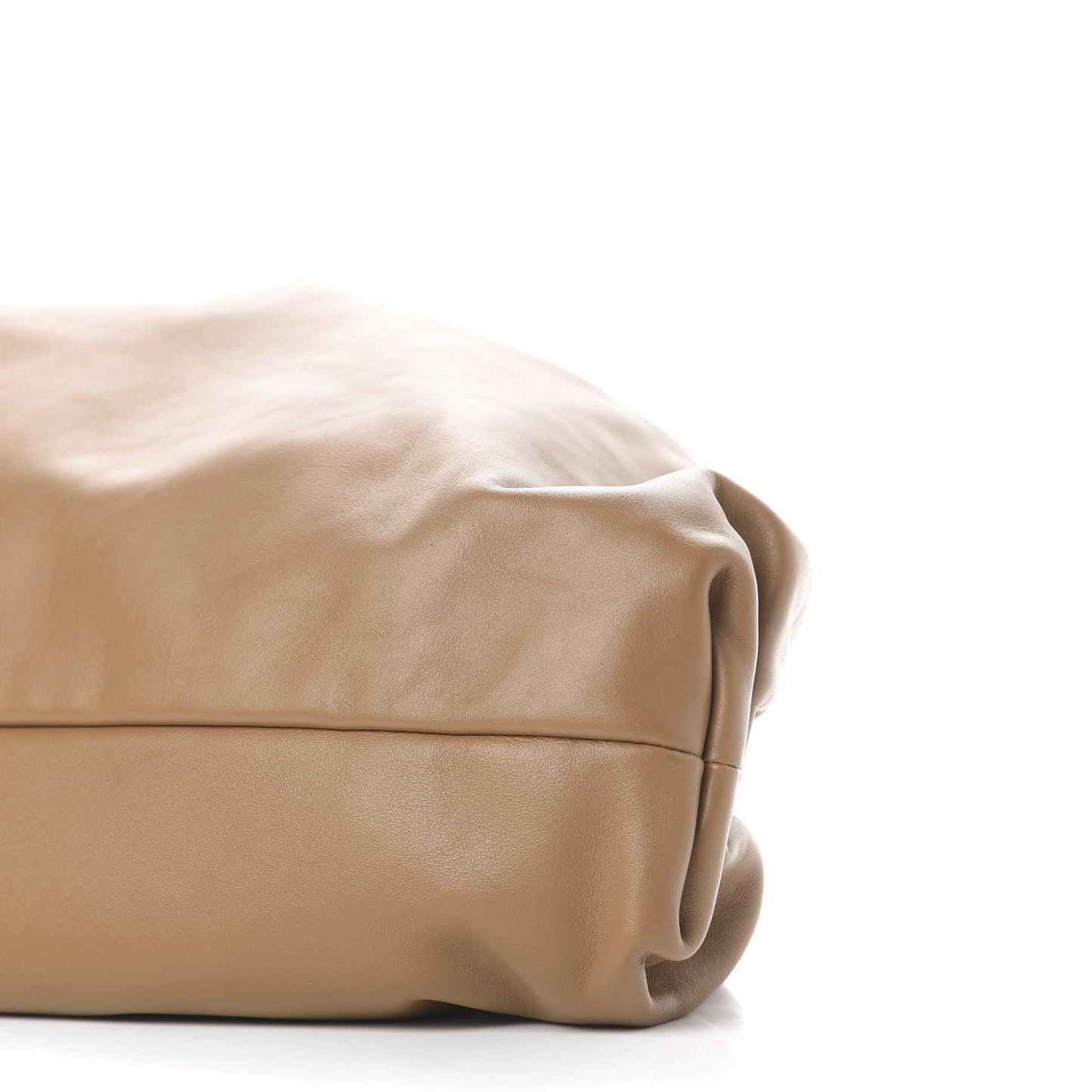 Smooth Butter Calf The Pouch Oversized Clutch Cammello