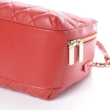 Chanel Lambskin Quilted Medium Trendy CC Bowling Bag Red 6 of 9