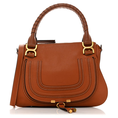 Chloe Calfskin Medium Marcie Satchel Tan 1 of 9