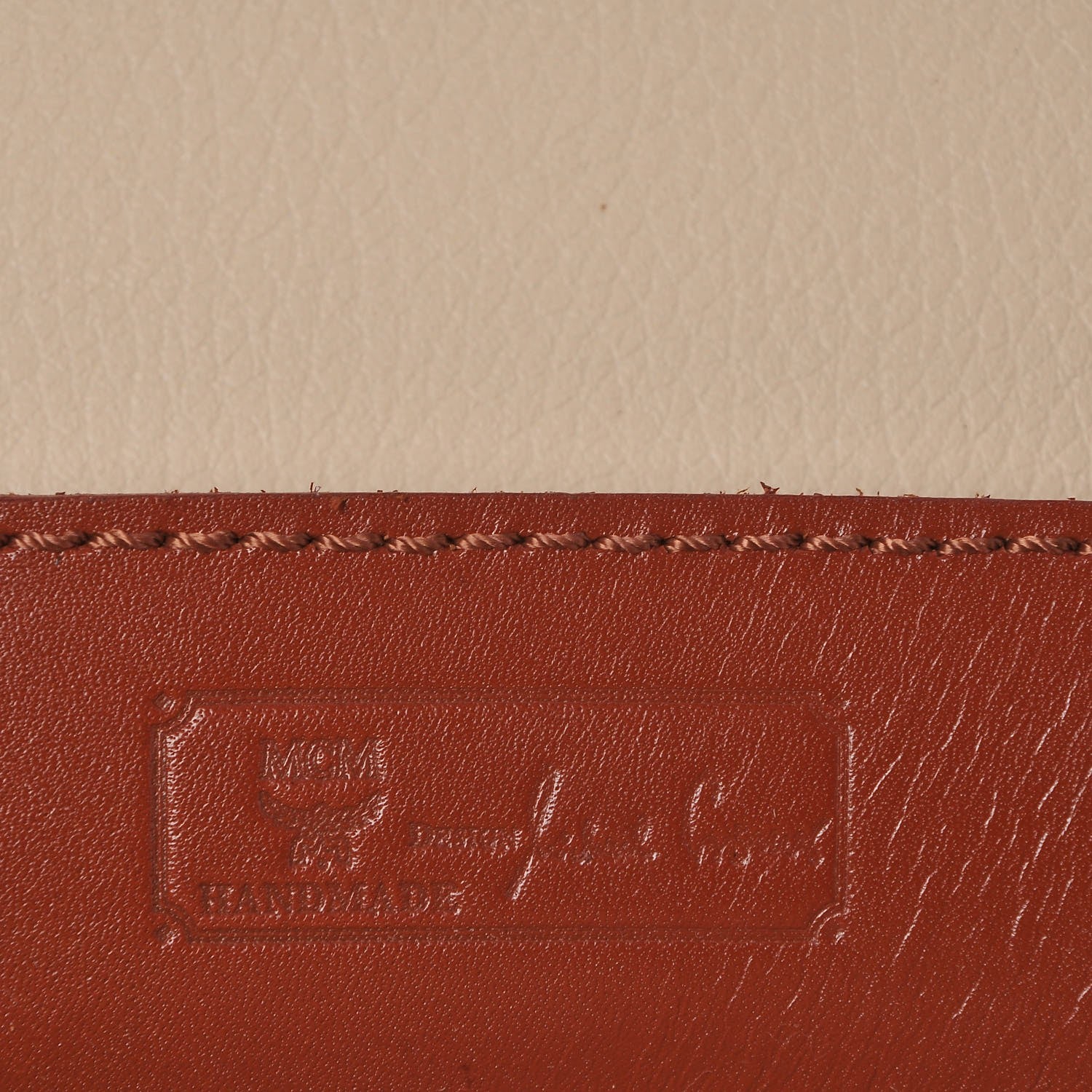 MCM Visetos Vanity Cosmetic Case Cognac 10 of 18