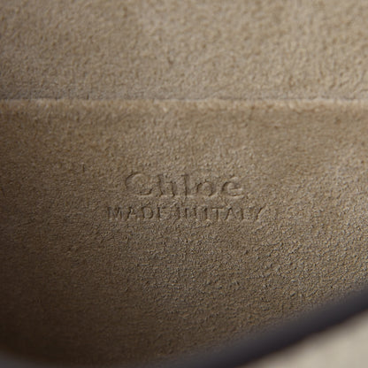 Chloe Calfskin Suede Small Nile Bracelet Bag Off White 8 of 9