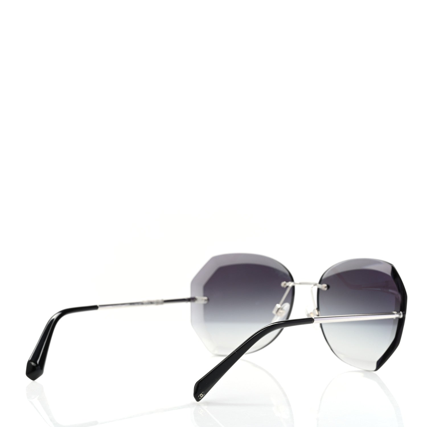 Chanel Metal Spring Round Sunglasses 4220 Silver 4 of 7