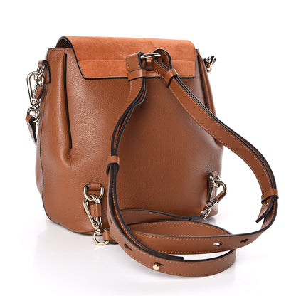 Chloe Suede Calfskin Small Faye Backpack Tobacco 3 of 9