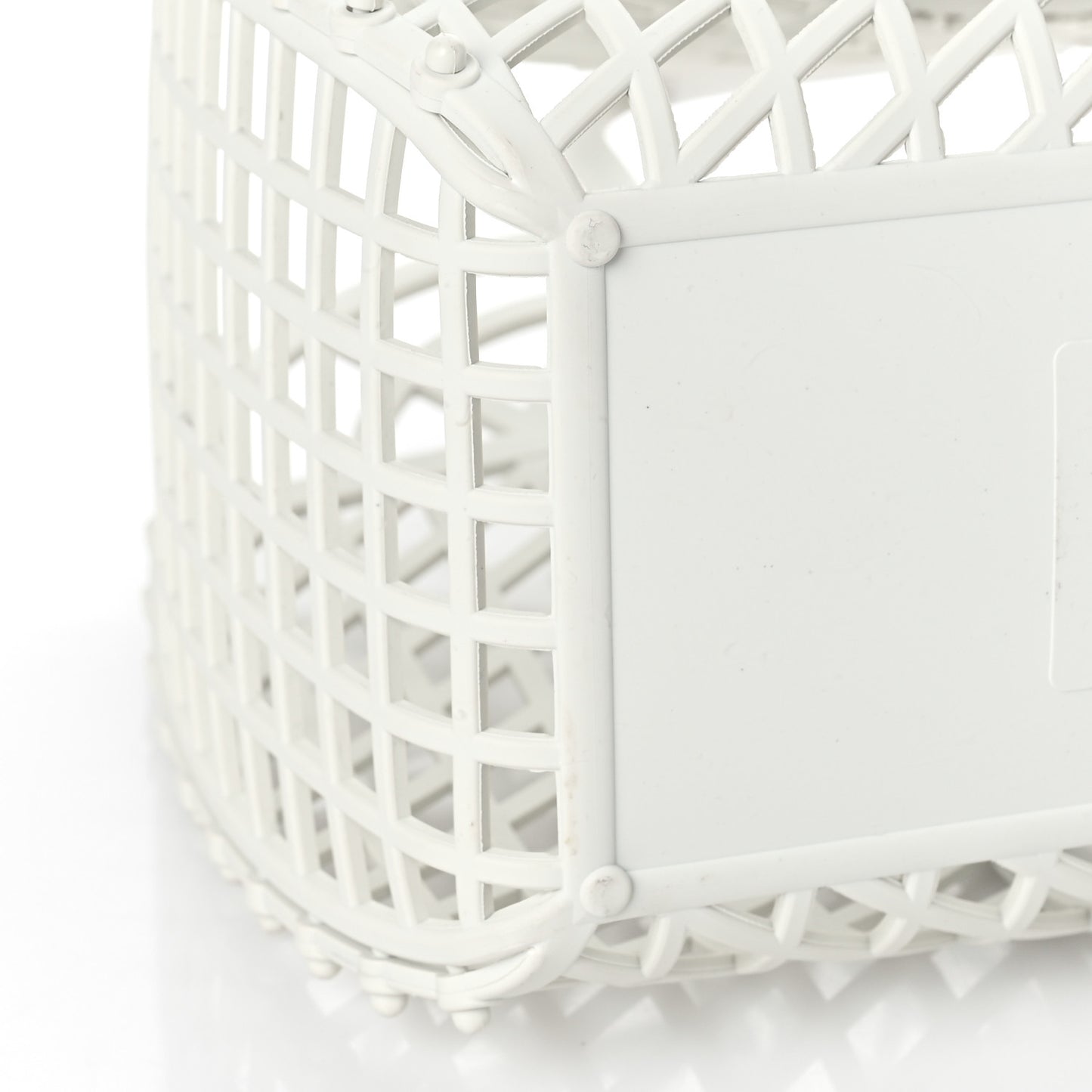 Recycled Plastic Vitello Liberty Matte Medium Fendi Basket White Ice