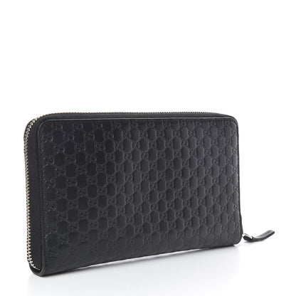 Gucci Microguccissima Large Zip Around Organizer Wallet Black 3 of 7