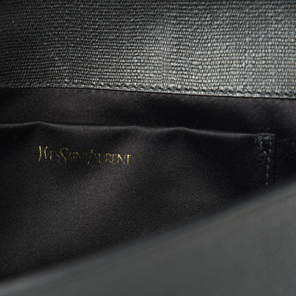 Saint Laurent Textured Calfskin Y Ligne Clutch Black 6 of 7