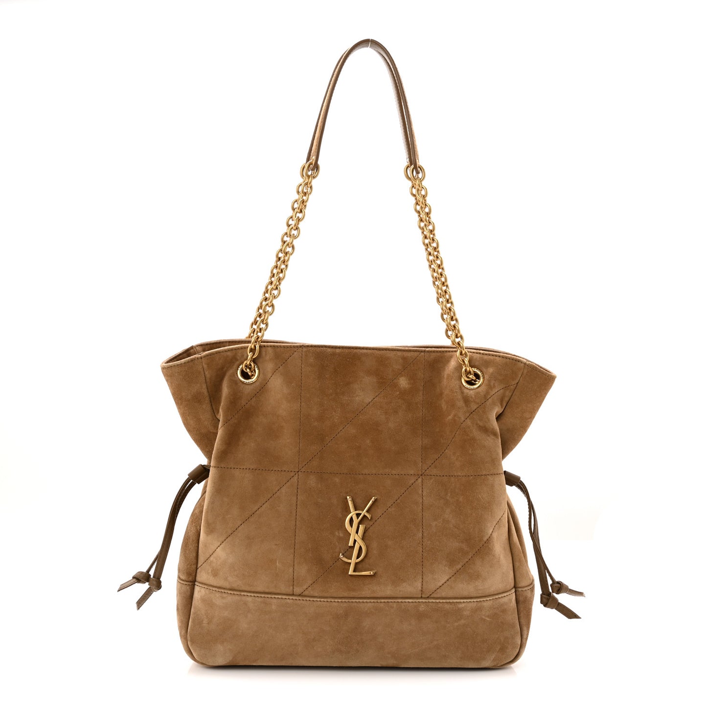 Suede Small Jamie Shopping Tote Golden Leaf