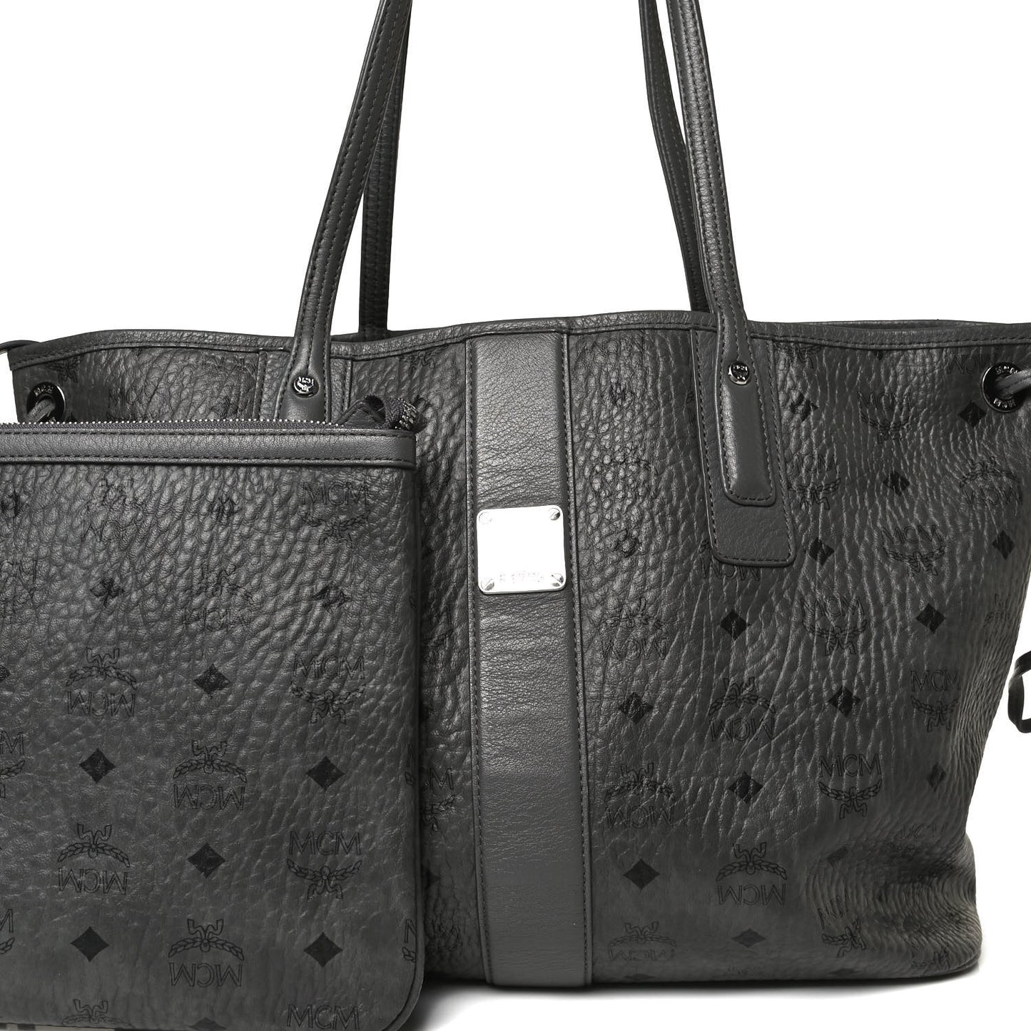 Visetos Medium Liz Reversible Shopper Tote Phantom Grey