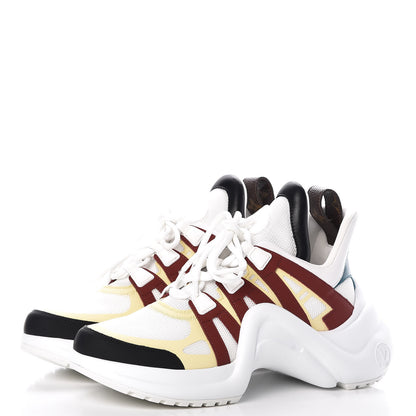 Louis Vuitton Calfskin Technical Nylon LV Archlight Sneakers 39 Terracotta 3 of 11