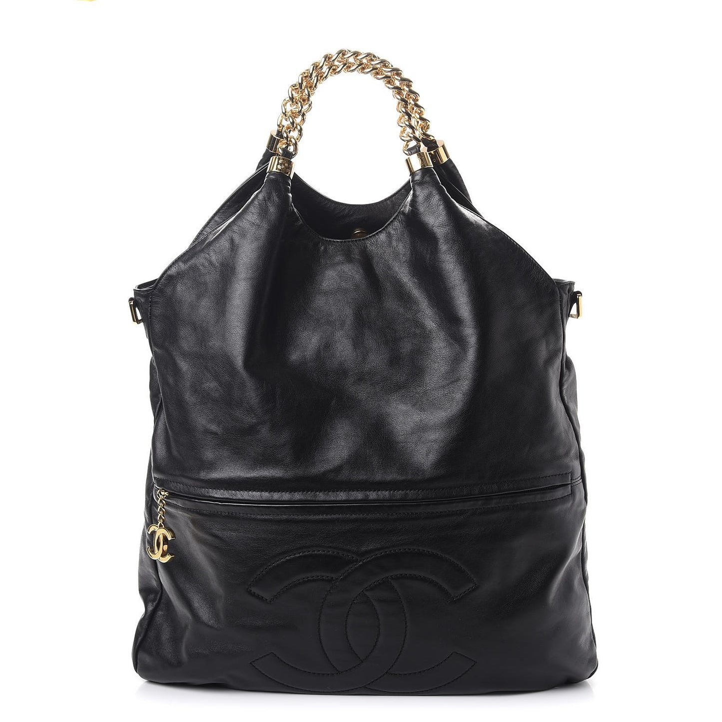 Calfskin Large Rodeo Drive Tote Black