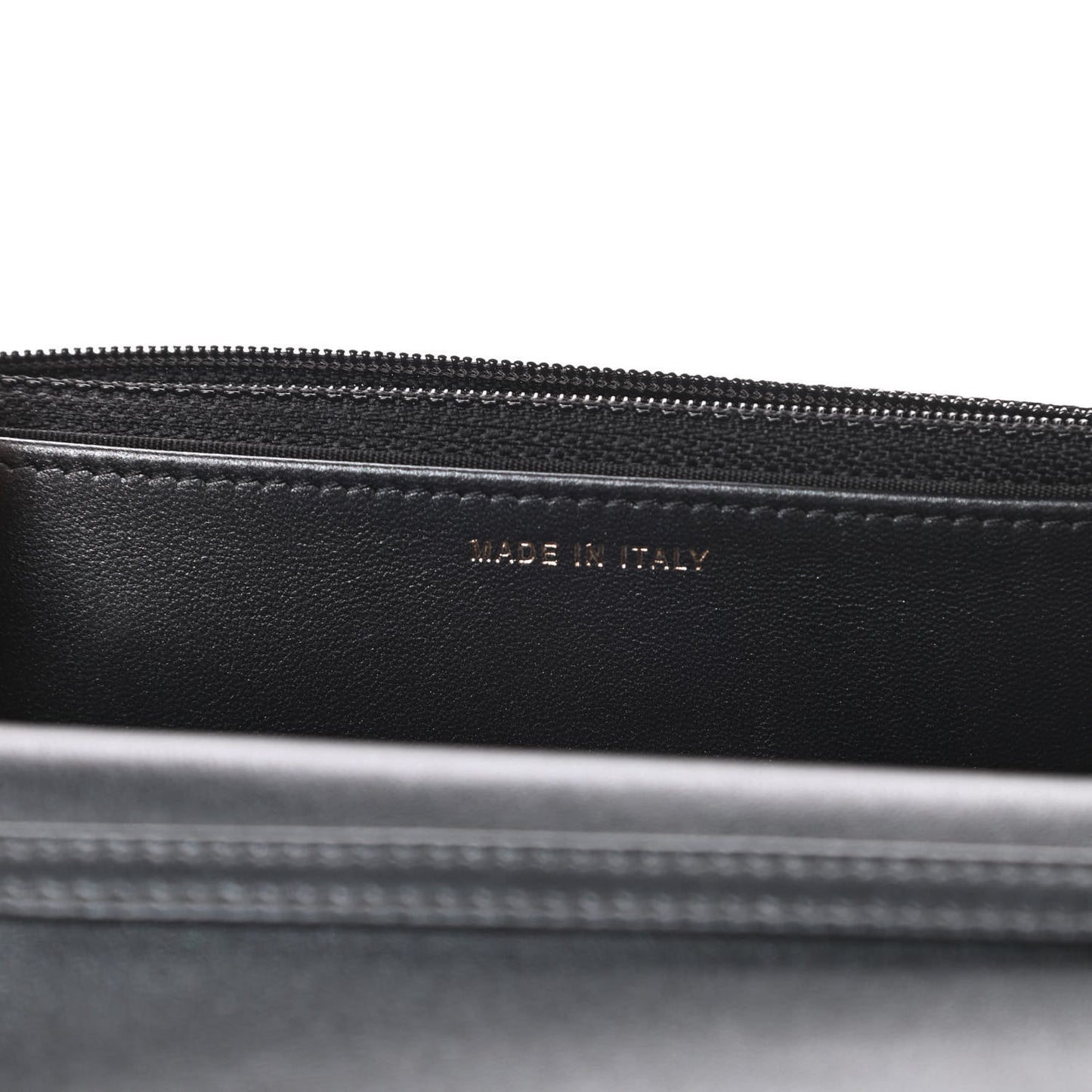 Iridescent Lambskin Quilted Pearl Wallet On Chain WOC Black