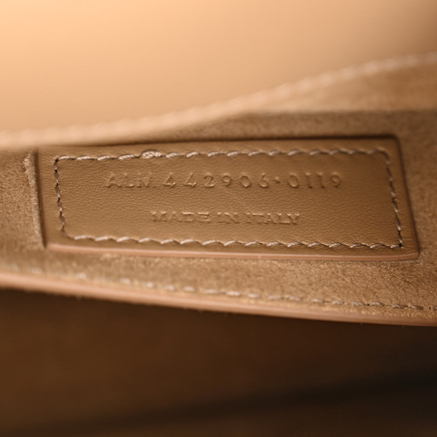 Calfskin Medium Monogram Sunset Dark Beige