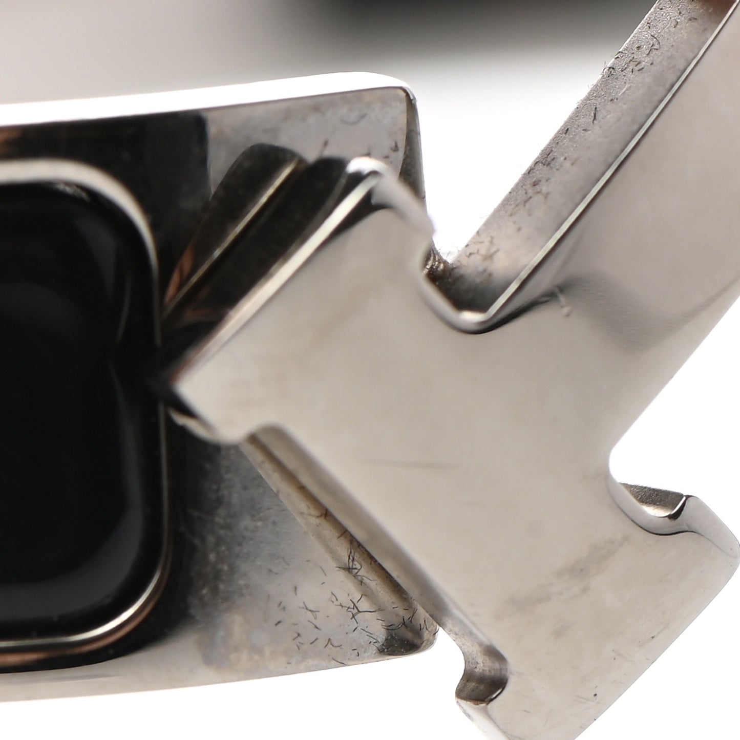 Enamel Narrow Clic Clac H Bracelet PM Black