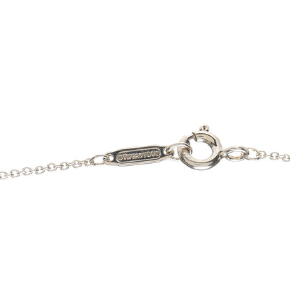 Tiffany Sterling Silver Diamond Knot Key Pendant Necklace 5 of 5