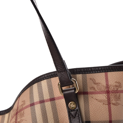 Burberry Haymarket Check Large Canterbury Tote Chocolate 12 of 13
