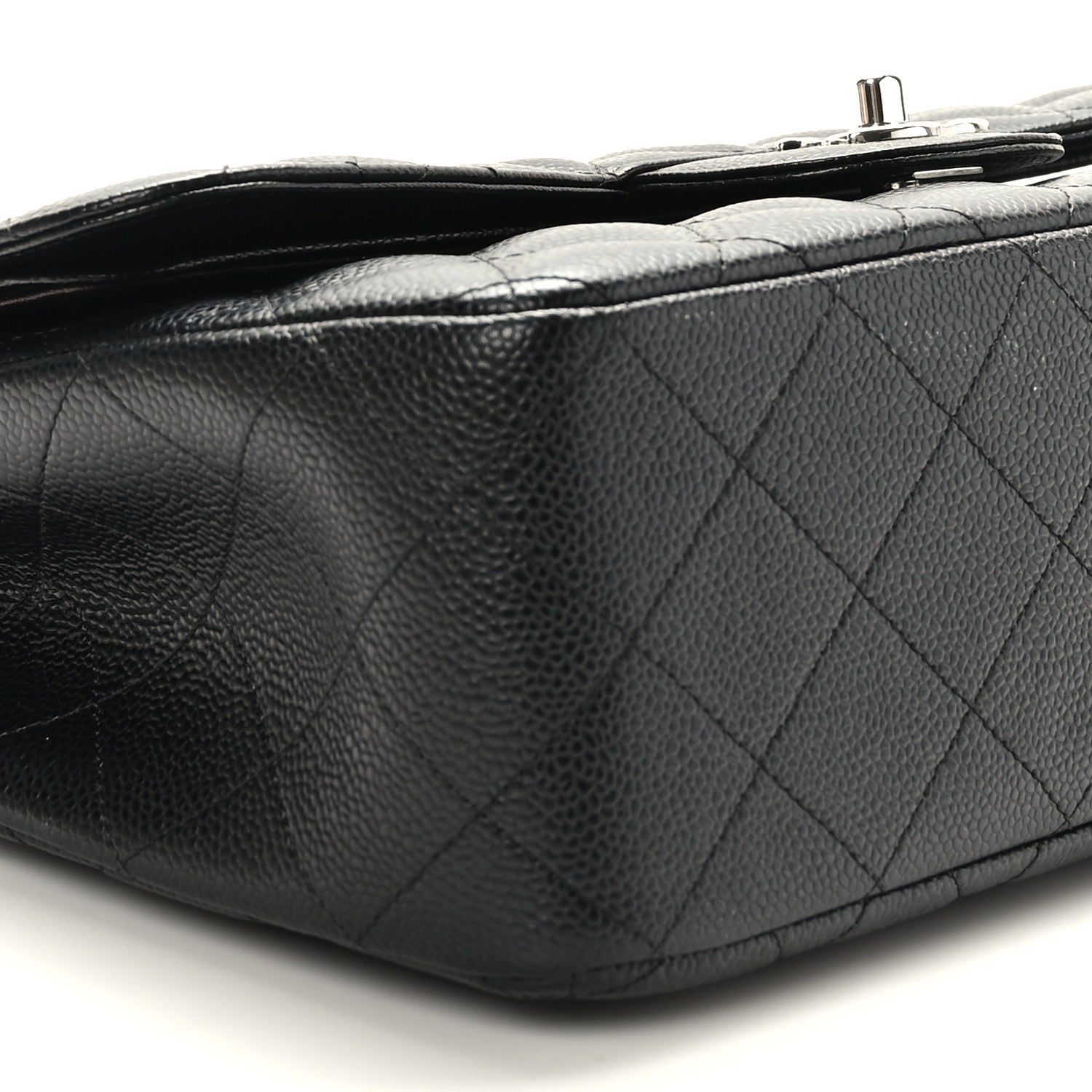 Chanel Caviar Quilted Jumbo Double Flap Black 7 of 8
