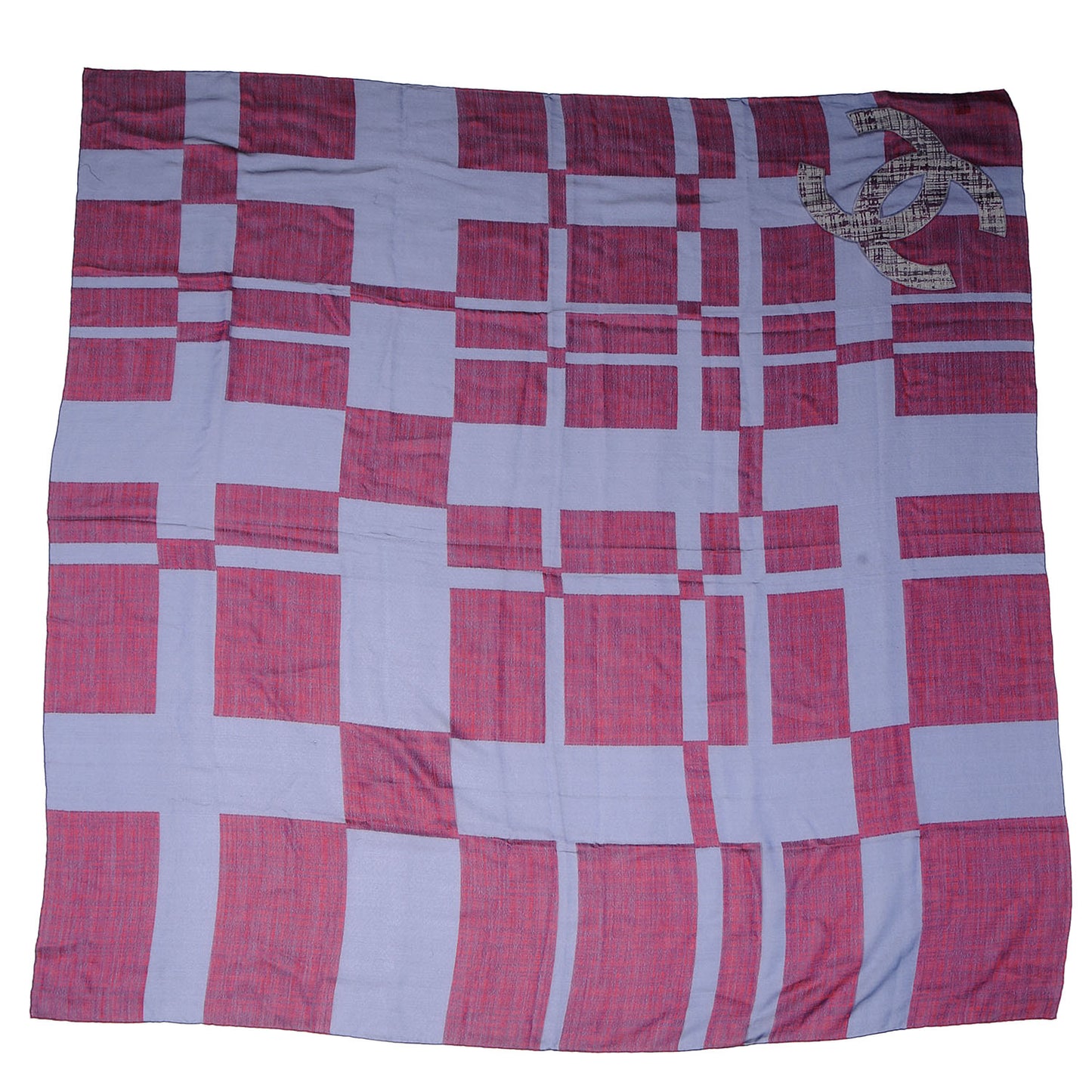 Silk Wool Tweed CC Scarf