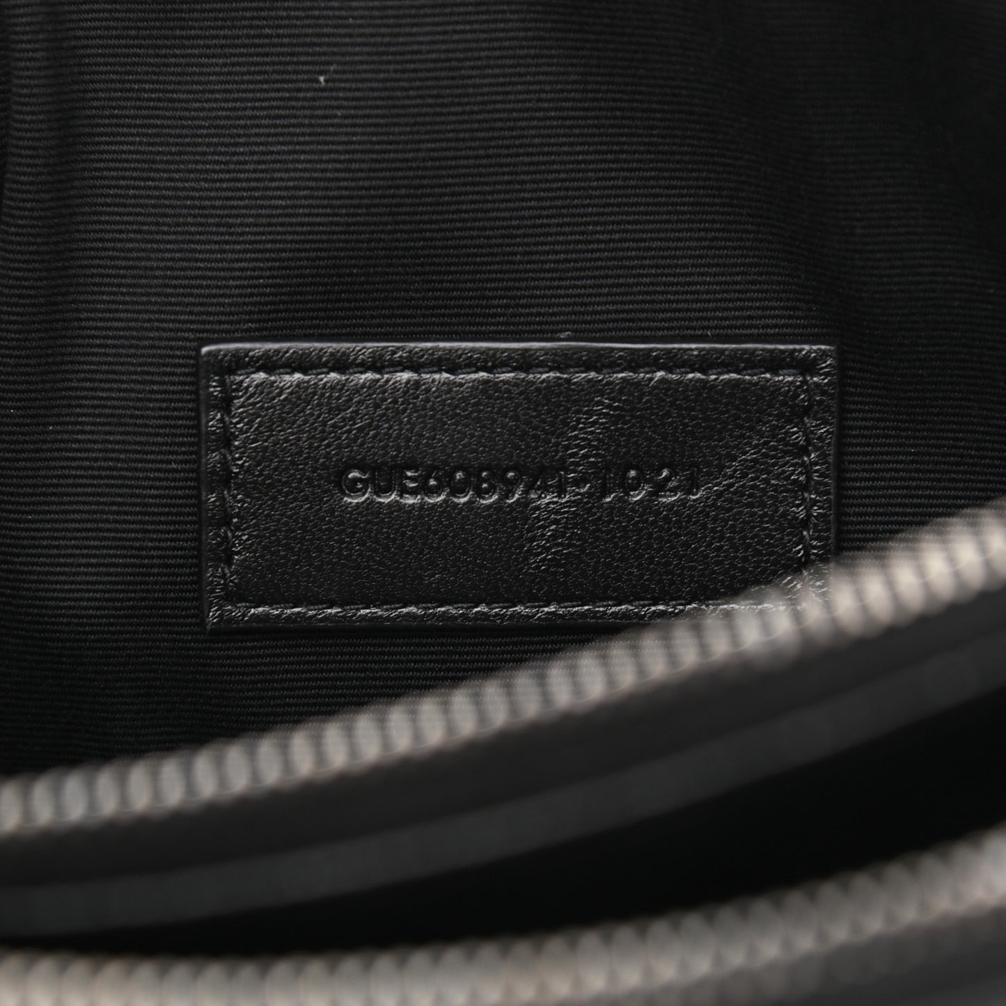 Grained Lambskin Quilted Mini Becky Double Zip Bag Black
