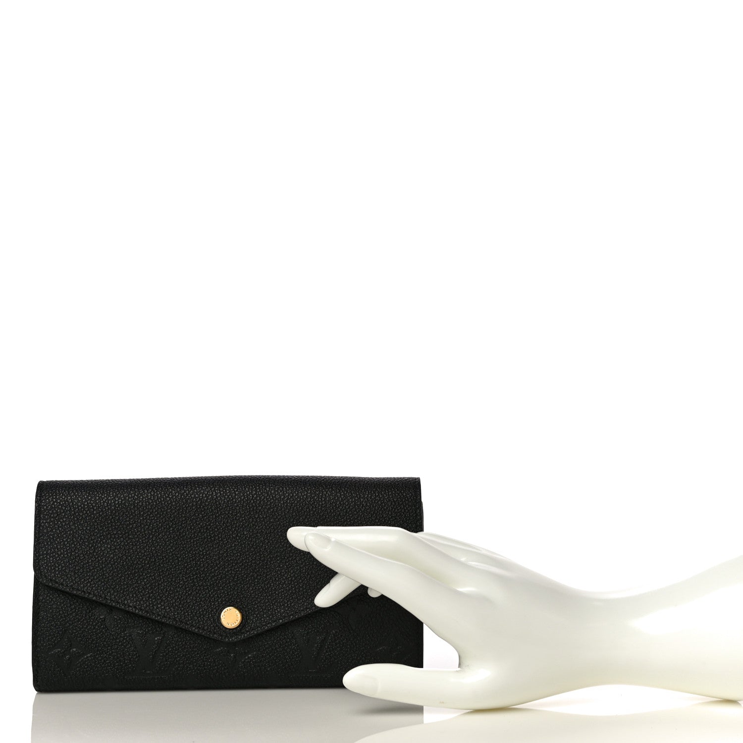 Louis Vuitton Empreinte Sarah Wallet NM Black 2 of 9