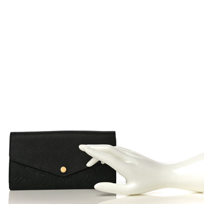 Louis Vuitton Empreinte Sarah Wallet NM Black 2 of 9