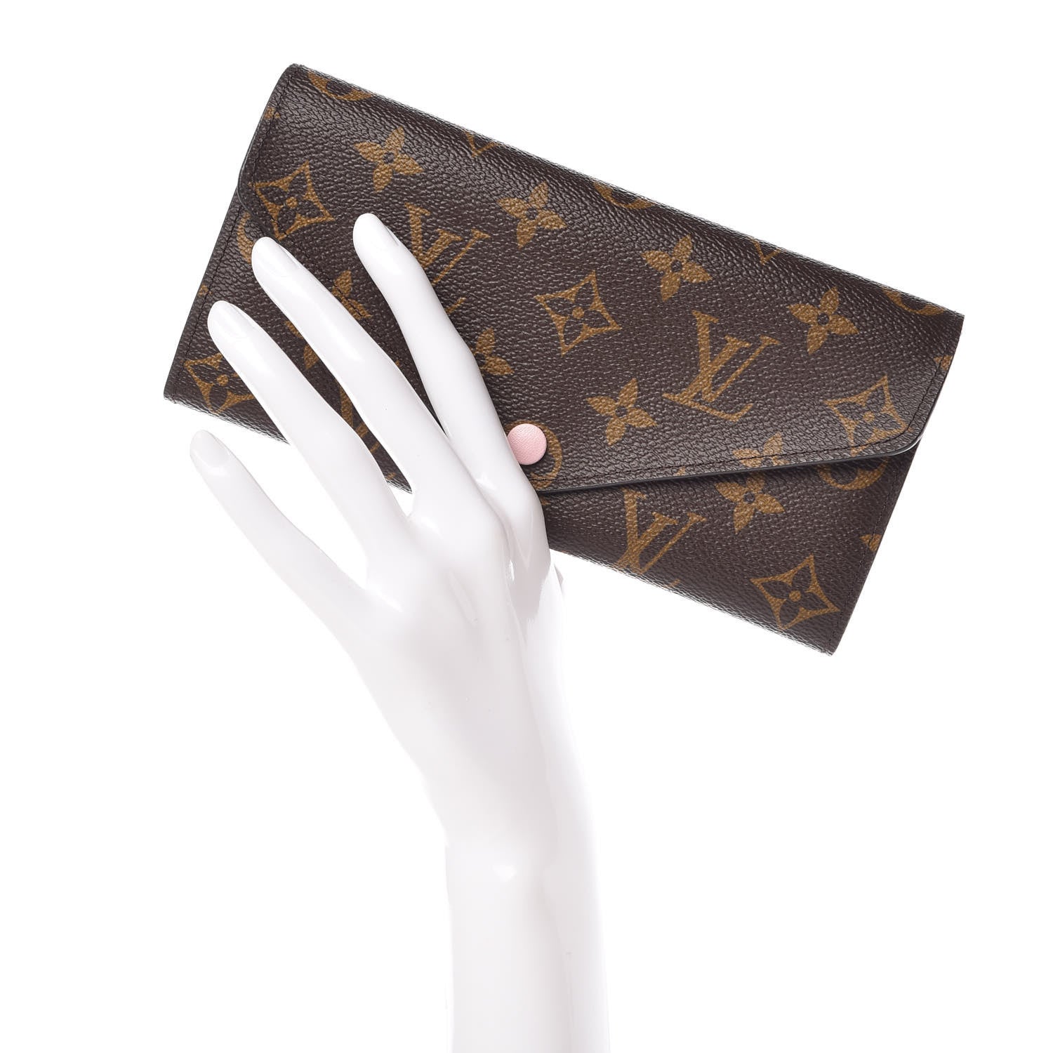 Louis Vuitton Monogram Josephine Wallet Rose Ballerine 2 of 11
