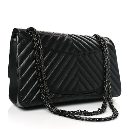Chanel Aged Calfskin Chevron Quilted 2.55 Reissue 226 So Black 3 of 9