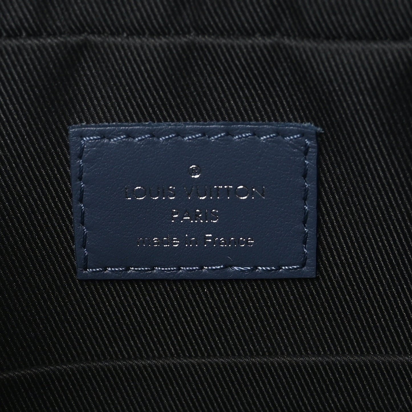 Calfskin Monogram Shadow Duo Messenger Navy Blue