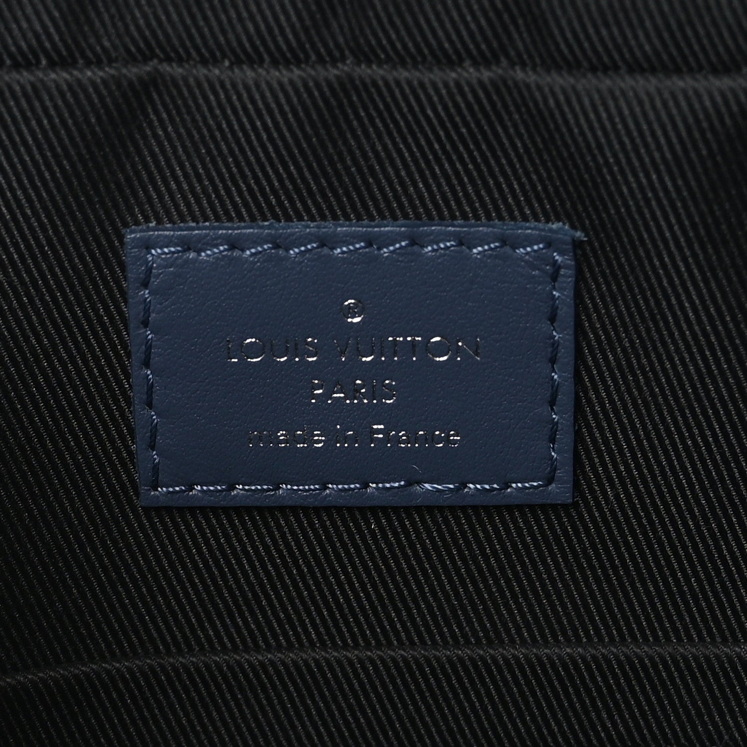 Louis Vuitton Calfskin Monogram Shadow Duo Messenger Navy Blue 6 of 8
