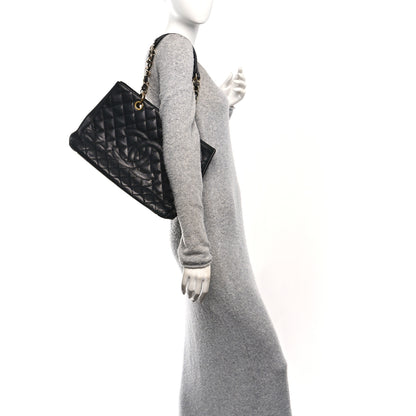 Chanel Caviar Quilted Grand Shopping Tote GST Black 2 of 9