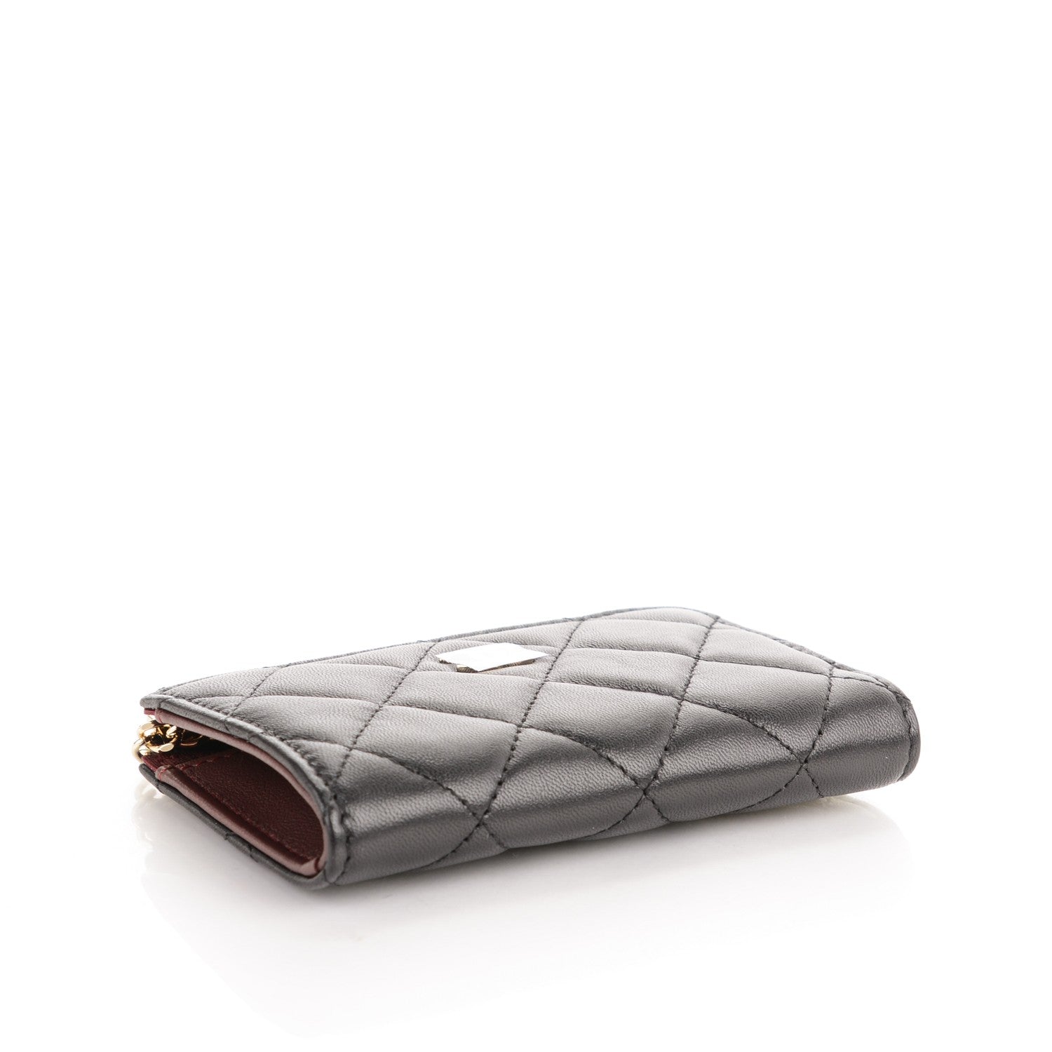 Chanel Lambskin Quilted Key Holder Case Black 4 of 7