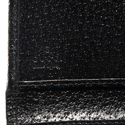 Gucci Leather Metal Bar Continental Wallet Black 6 of 7