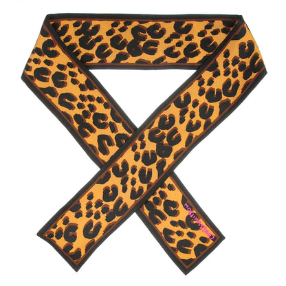 Louis Vuitton Silk Leopard Bandeau Scarf Marron 1 of 4