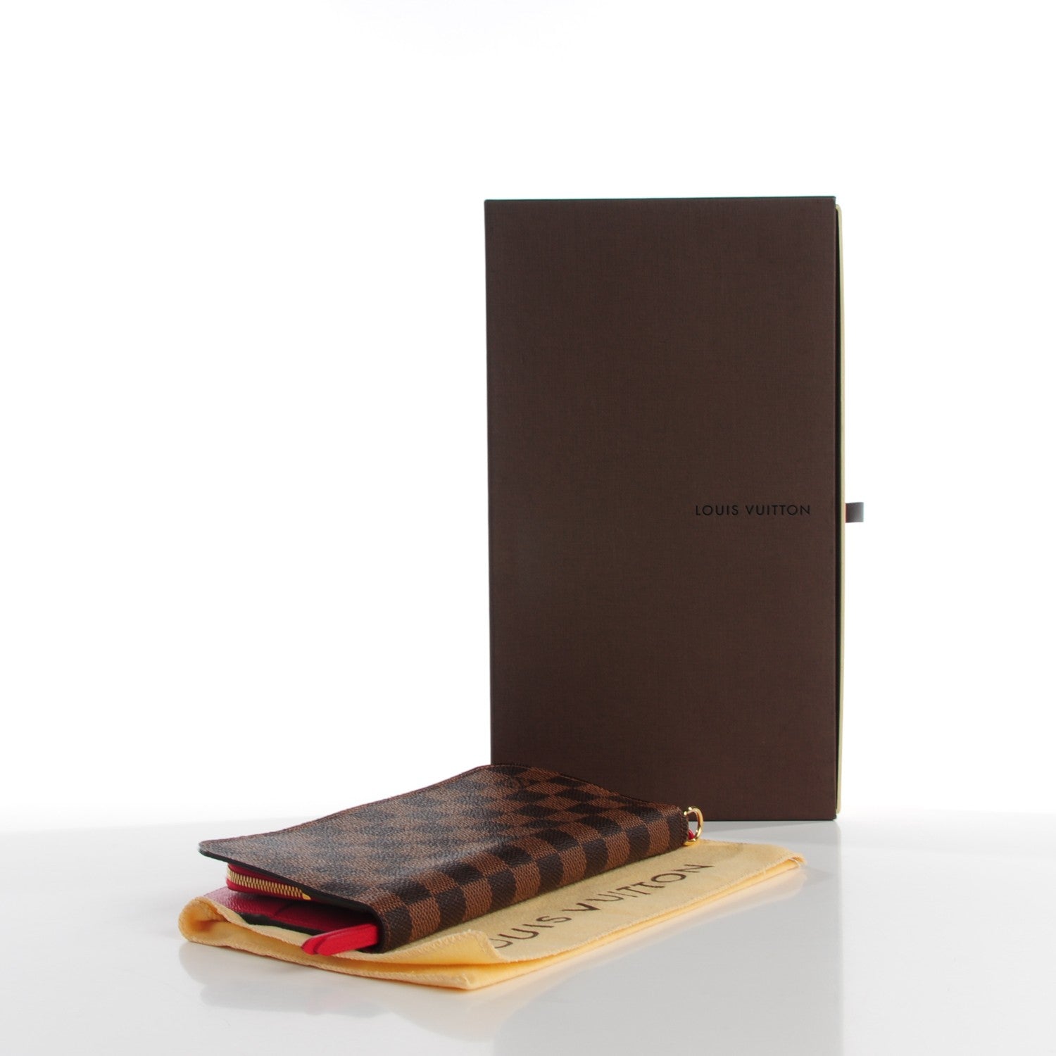 Louis Vuitton Damier Ebene Insolite Wallet Red 4 of 7