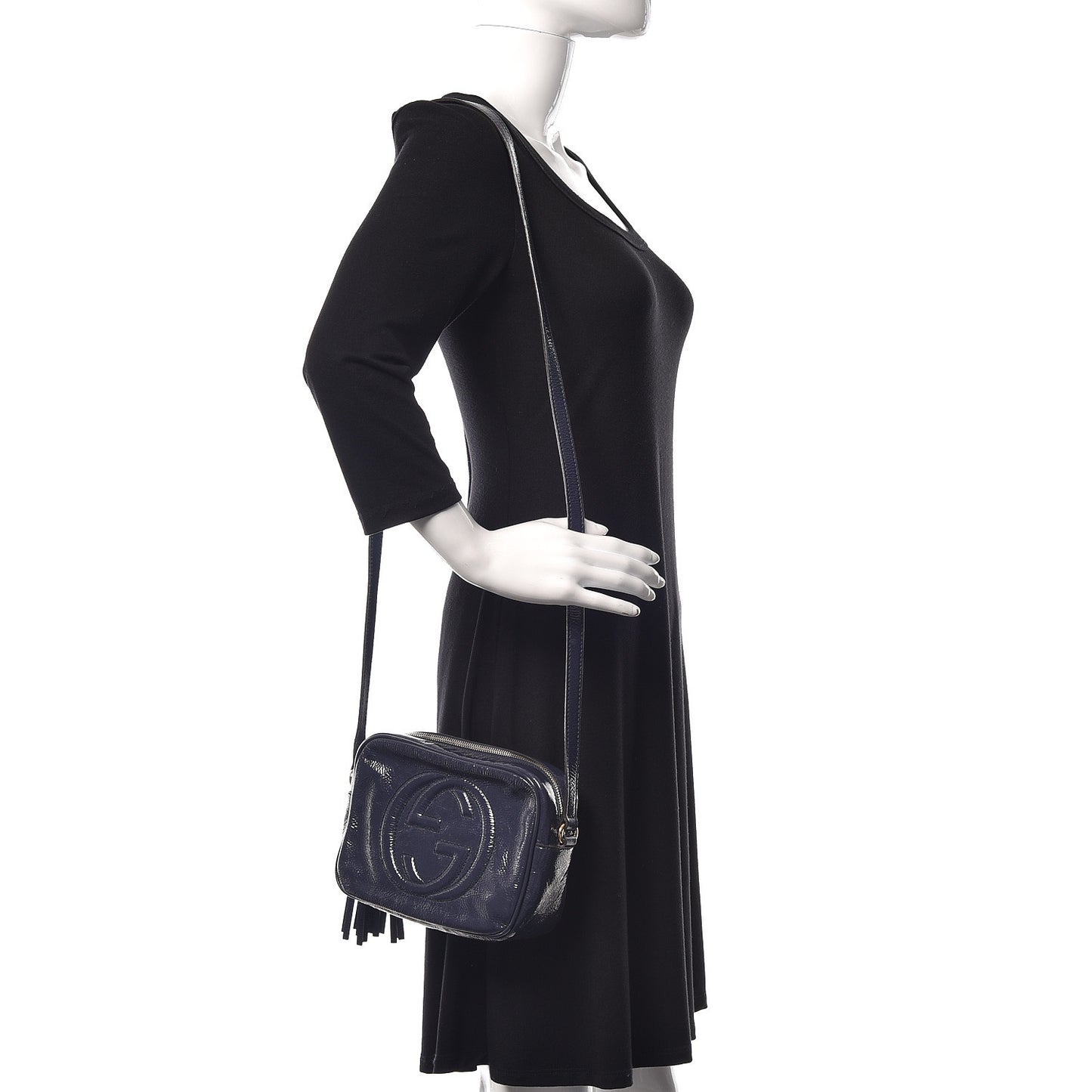 Vernice Naplack Small Soho Disco Bag Uniform Blue
