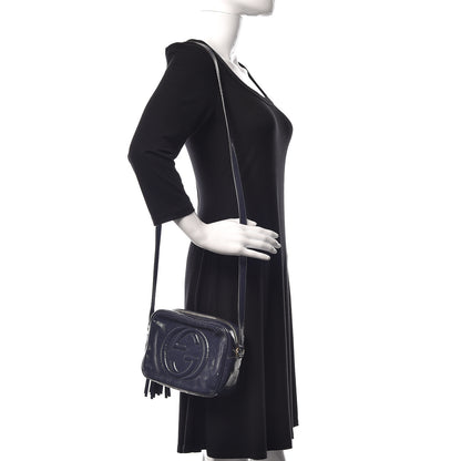 Gucci Vernice Naplack Small Soho Disco Bag Uniform Blue 2 of 10