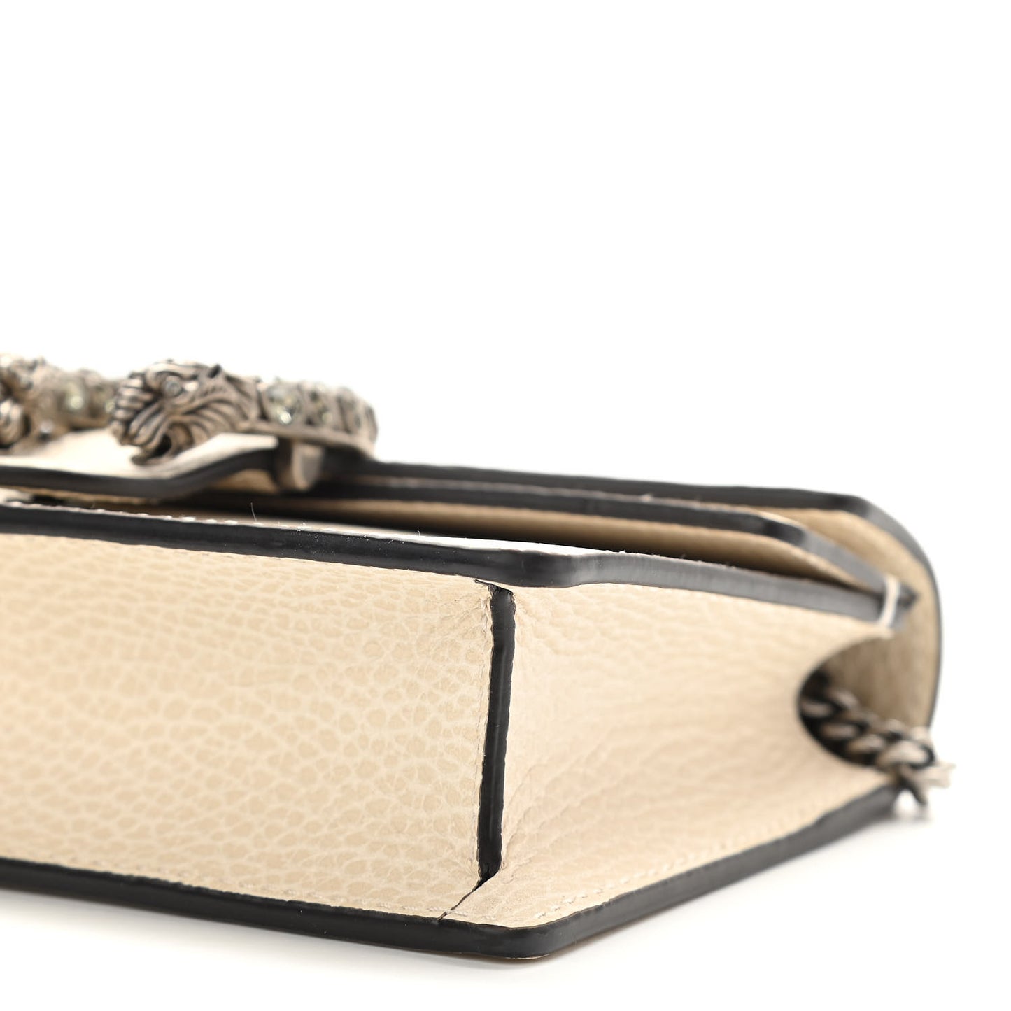 Dollar Calfskin Crystal Super Mini Dionysus Shoulder Bag Mystic White Black Diamond