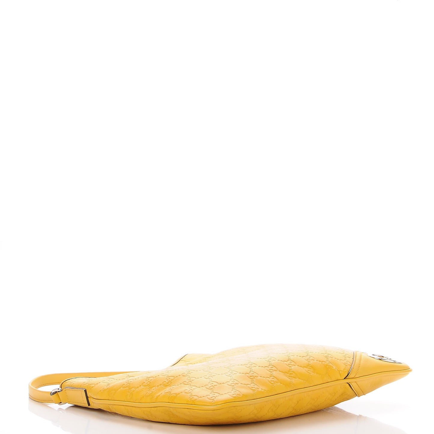 Guccissima Medium New Britt Hobo Yellow