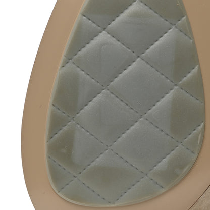 Chanel Suede Calfskin CC Short Boots 37.5 Beige 11 of 12