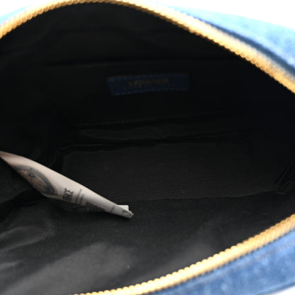 Versace Denim Quilted La Medusa Camera Bag Blue 5 of 11