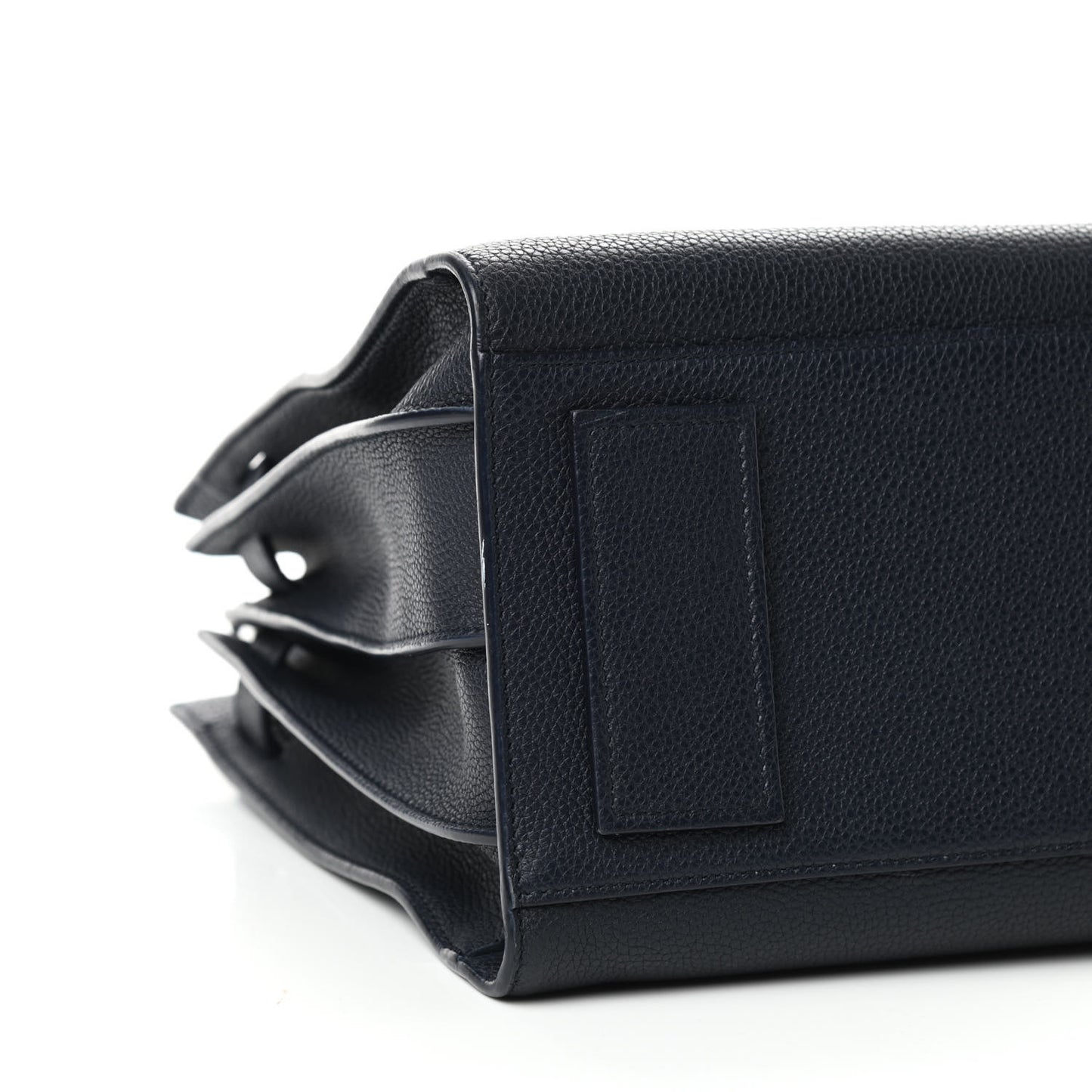Grained Calfskin Small Supple Sac De Jour Navy